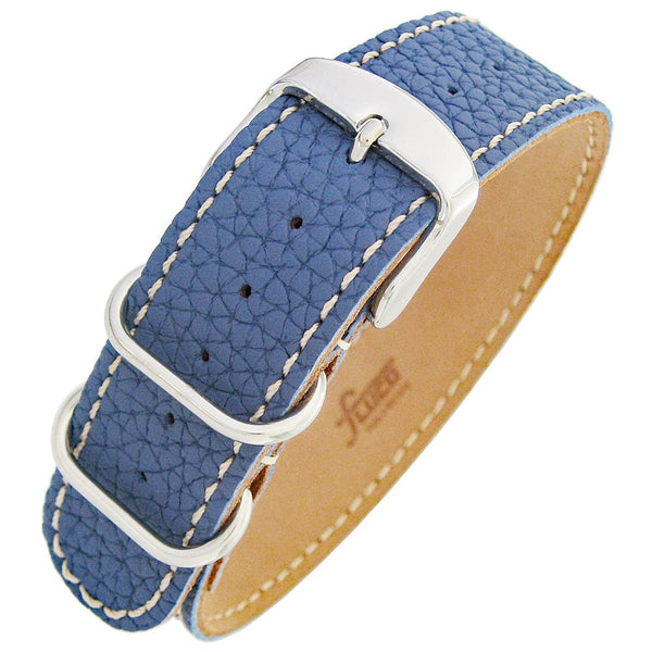 Fluco Finest Single Blue Leather Watch Strap - Holben's