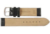 Fluco Kroco Crocodile-Grain Leather Watch Strap Black-Holben's