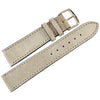 Fluco Nizza Light Grey Suede Leather Watch Strap - Holben's