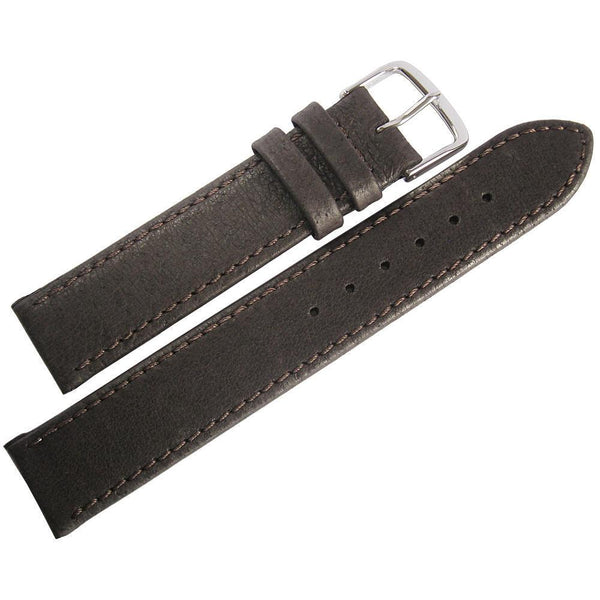 Fluco Pigskin Leather Watch Strap Brown-Holben's