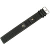 Fluco Vigo Riveted Cuff Black Leather Watch Strap-Holben's