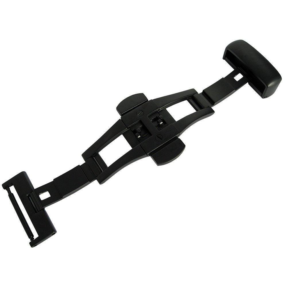 Hadley-Roma BKL150 Butterfly Deployant Clasp Black PVD-Holben's