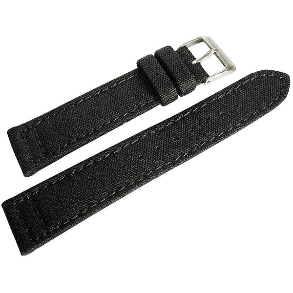 Hadley-Roma MS 850 Cordura Black Watch Strap-Holben's