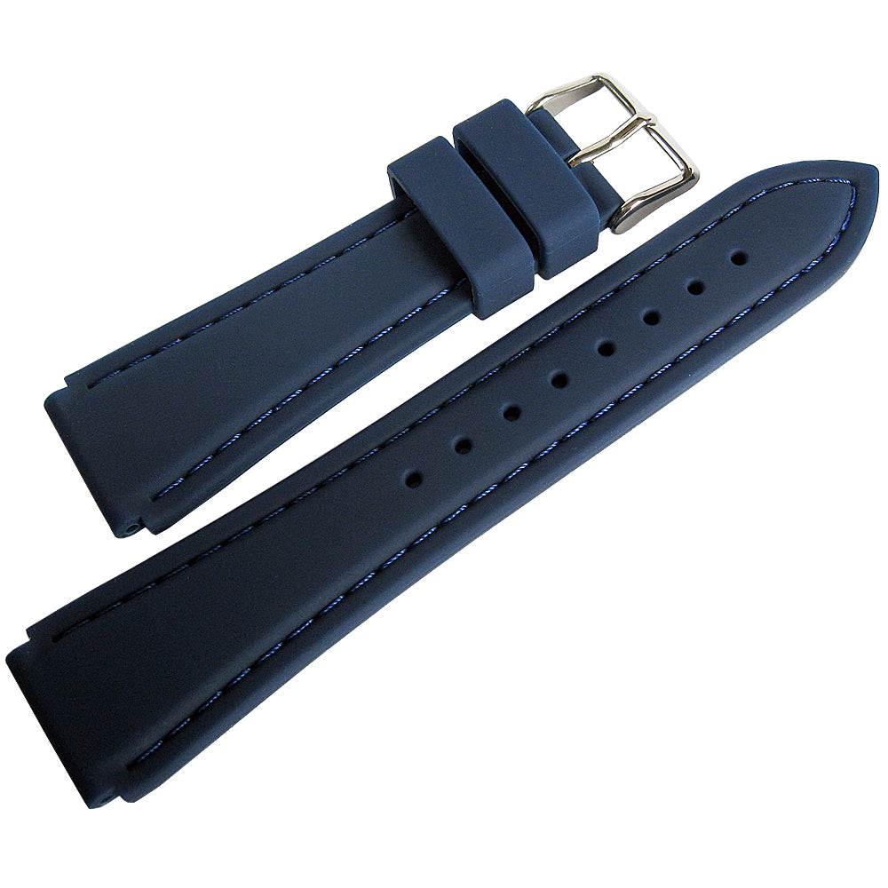 Hadley-Roma MS3346 Blue Rubber Watch Strap | Holben\'s