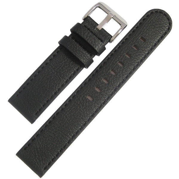Hadley-Roma MS747 Apple Skin Black Vegan Watch Strap - Holben's