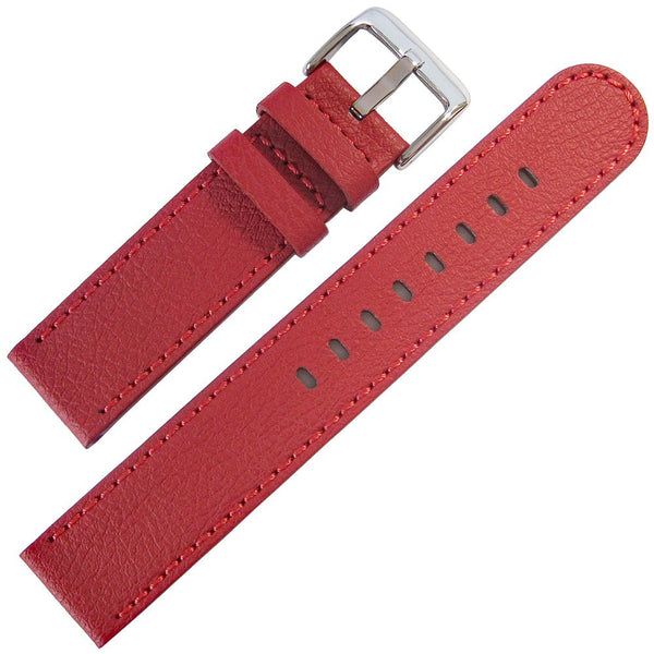 Hadley-Roma MS747 Apple Skin Red Vegan Watch Strap-Holben's