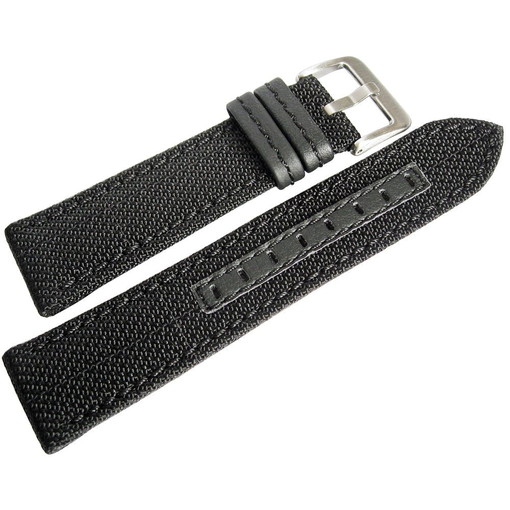 Hadley-Roma MS848 Kevlar Black Watch Strap-Holben's
