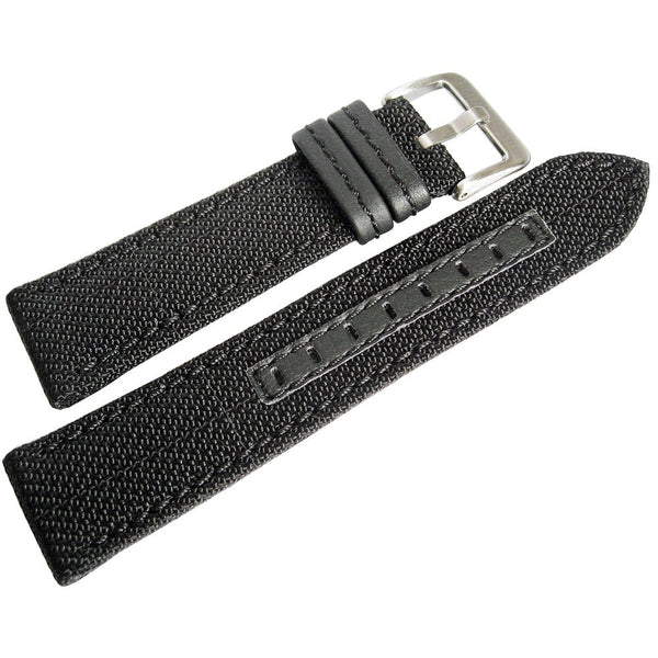 Hadley-Roma MS848 Kevlar Black Watch Strap-Holben's
