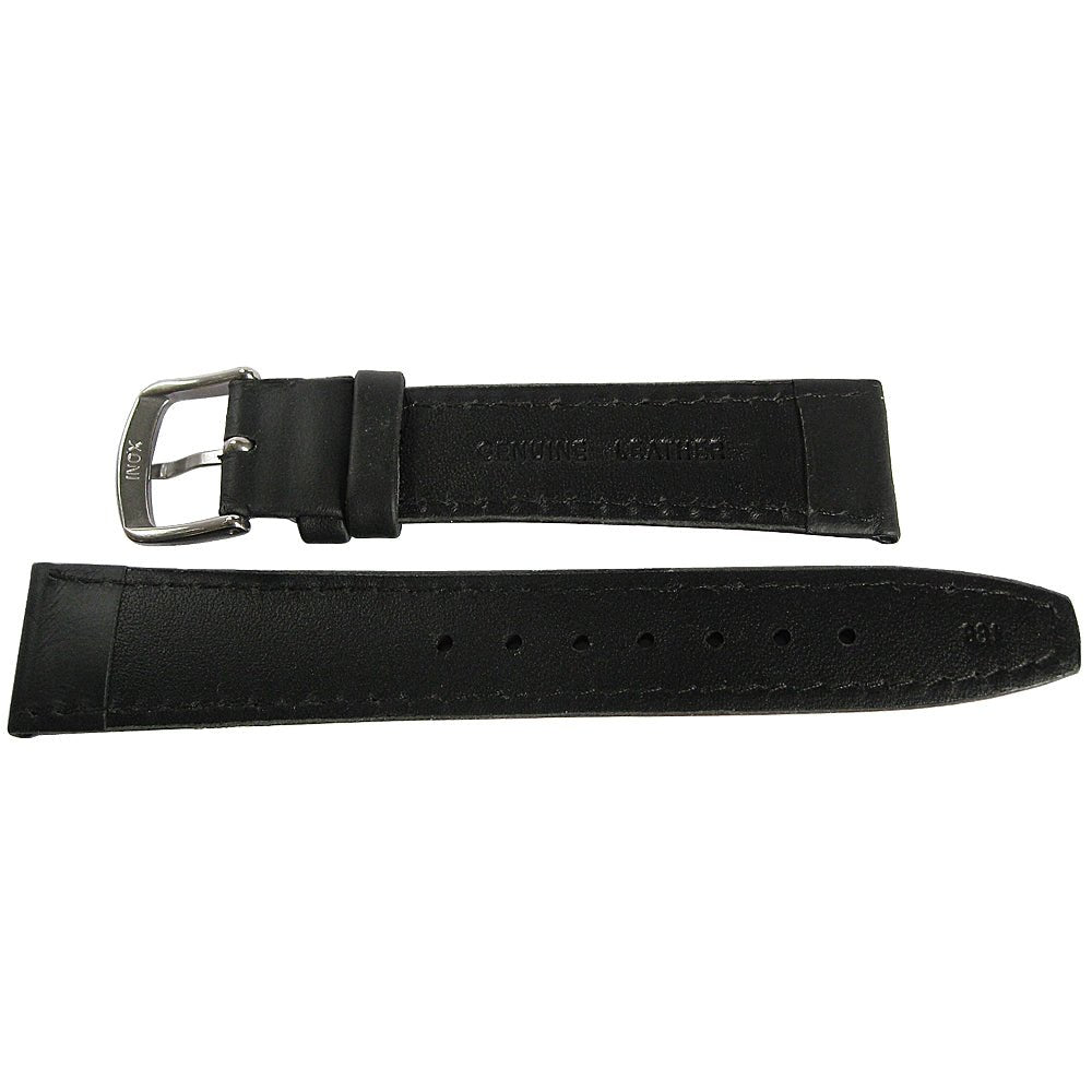Hadley-Roma MS 881 Leather Watch Strap Black-Holben's