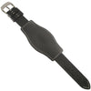 Hadley-Roma MS918 Bund Leather Watch Strap Black-Holben's Fine Watch Bands