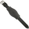 Hadley-Roma MS918 Bund Leather Watch Strap Black-Holben's