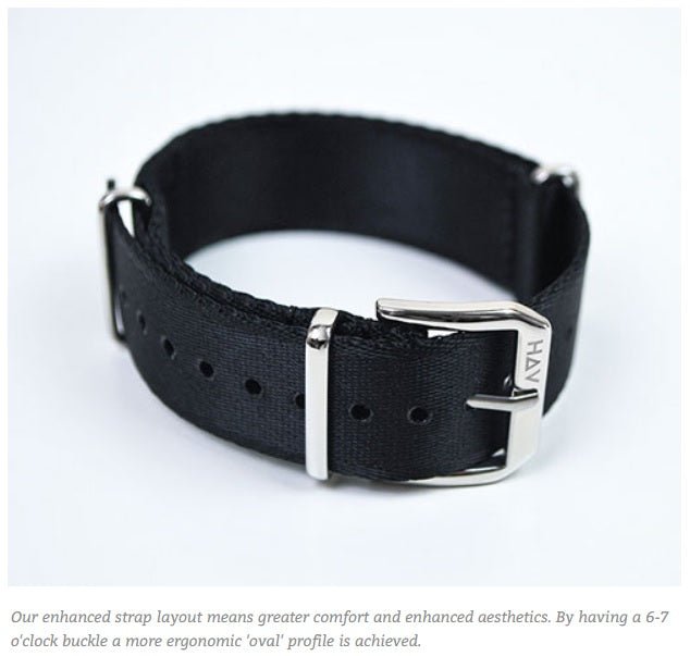 Haveston Black No. 1 Watch Strap - Holben's