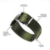 Haveston Olive Drab No. 7 Watch Strap - Holben's
