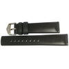 Hirsch Accent Black Rubber Watch Strap-Holben's