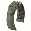 Hirsch Arne Performance Sailcloth Green Watch Strap-Holben's