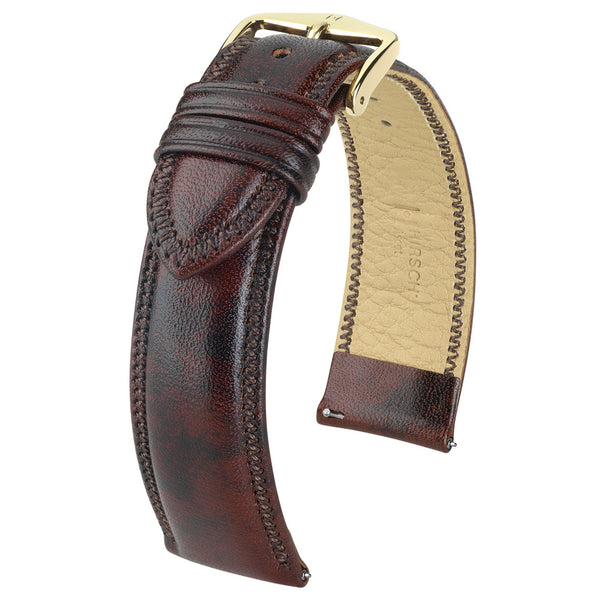 Hirsch Ascot Brown English Leather Watch Strap | Holben's