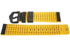 Hirsch Ayrton Carbon Black Yellow Leather Watch Strap-Holben's