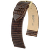 Hirsch Genuine Lizard Brown Leather Watch Strap | Holben's