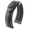 Hirsch George Alligator Black Leather Watch Strap-Holben's