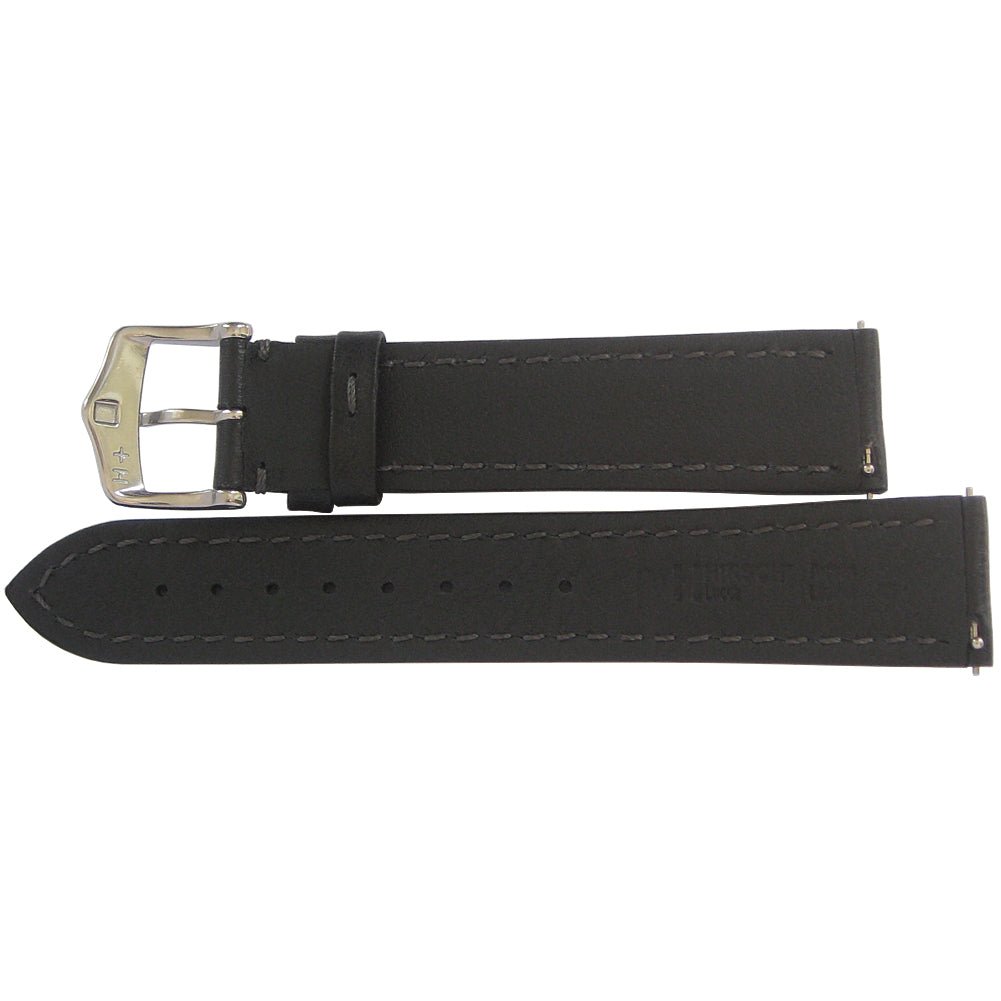 Hirsch Lucca Black Tuscan Leather Watch Strap-Holben's