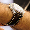 Hirsch Modena Alligator-Grain Brown Leather Watch Strap-Holben's