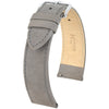 Hirsch Osiris Grey Nubuck Leather Watch Strap-Holben's