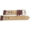 Hirsch Rally Brown Leather Watch Strap-Holben's Fine Watch Bands
