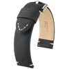 Hirsch Ranger Black Leather Watch Strap-Holben's
