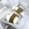 Hirsch Robby Sailcloth Black Yellow Leather Watch Strap-Holben's