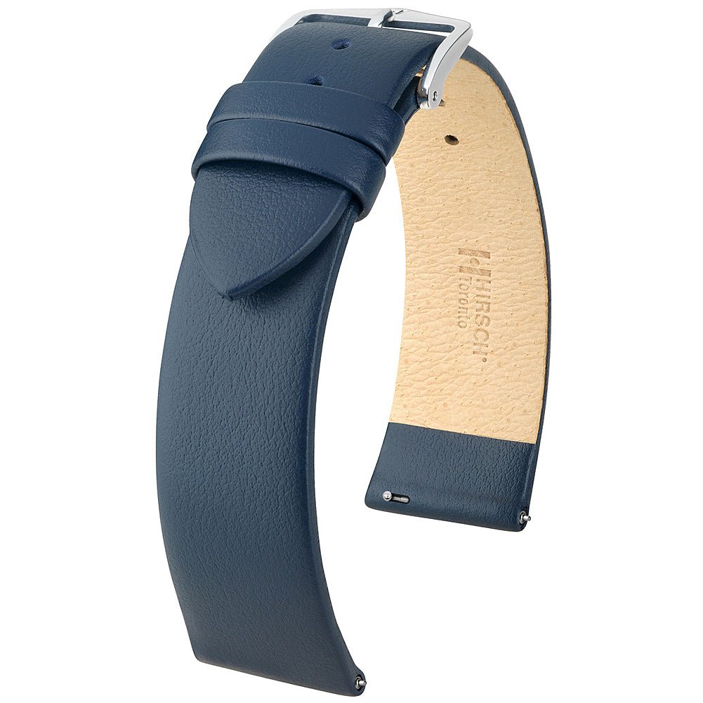 Hirsch Toronto Blue Leather Watch Strap | Holben's