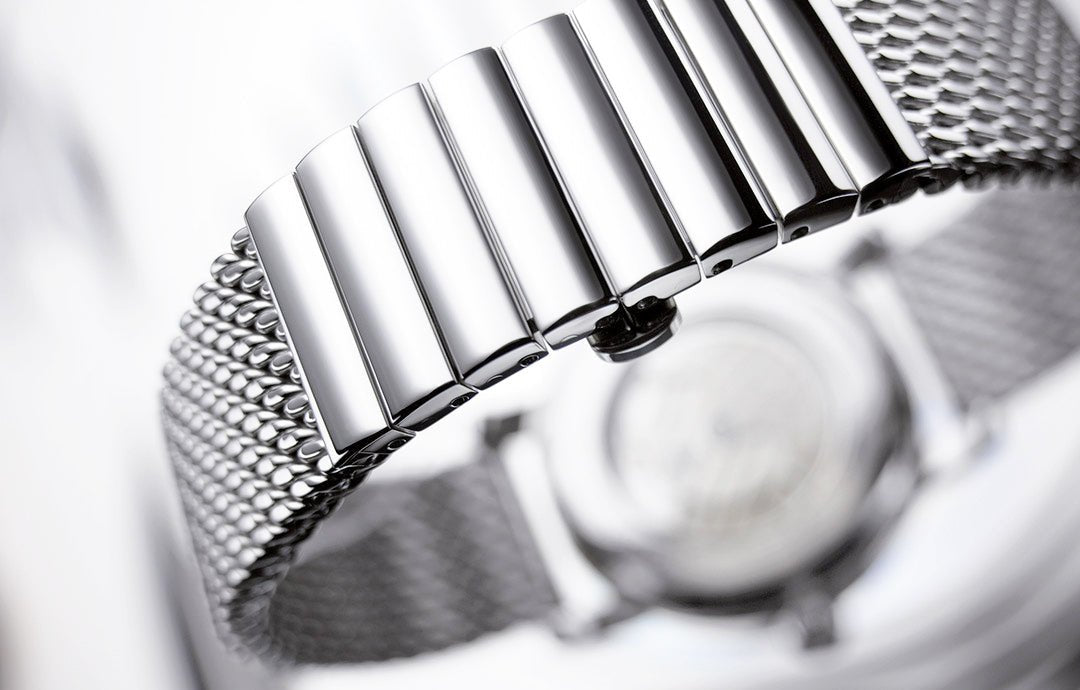 Staib 2792 Polished Stainless Steel Milanese Mesh Watch Bracelet - Holben's