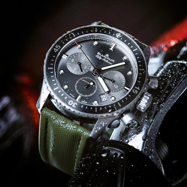 Artem Classic Green Sailcloth Watch Strap | Holben's