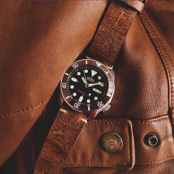 ColaReb Roma Rust Leather Watch Strap