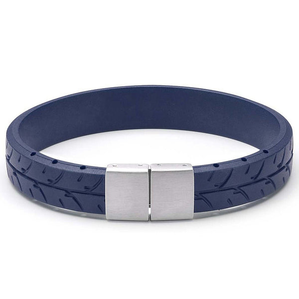 Bonetto Cinturini BON 3 Blue 294 Rubber Bracelet-Holben's