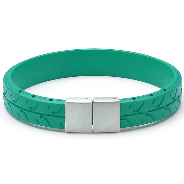 Bonetto Cinturini BON 3 Turquoise Rubber Bracelet-Holben's