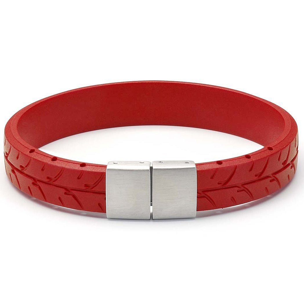 Bonetto Cinturini BON 3 Red Rubber Bracelet-Holben's