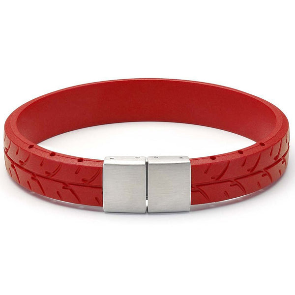 Bonetto Cinturini BON 3 Red Rubber Bracelet-Holben's