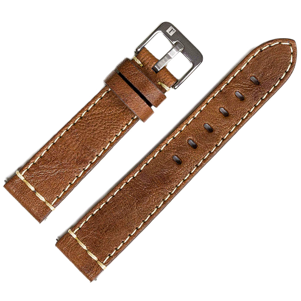 ColaReb Parma Brown Sheepskin Leather Watch Strap - Holben's Fine Watch Bands