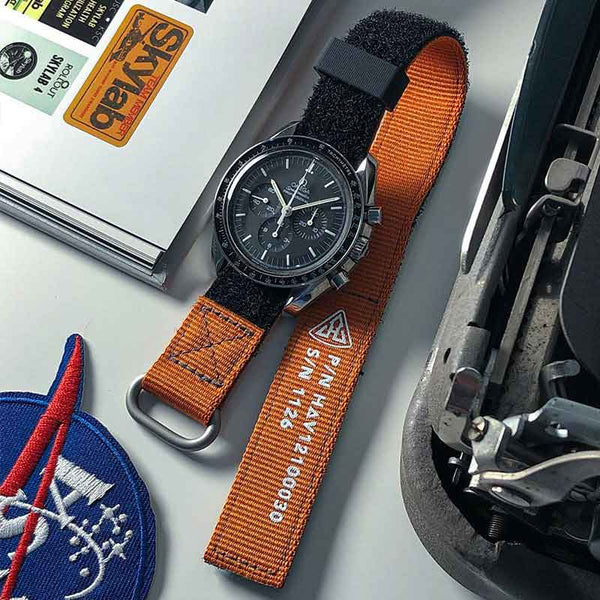 Haveston Skylab '73 Orange Velcro Watch Strap