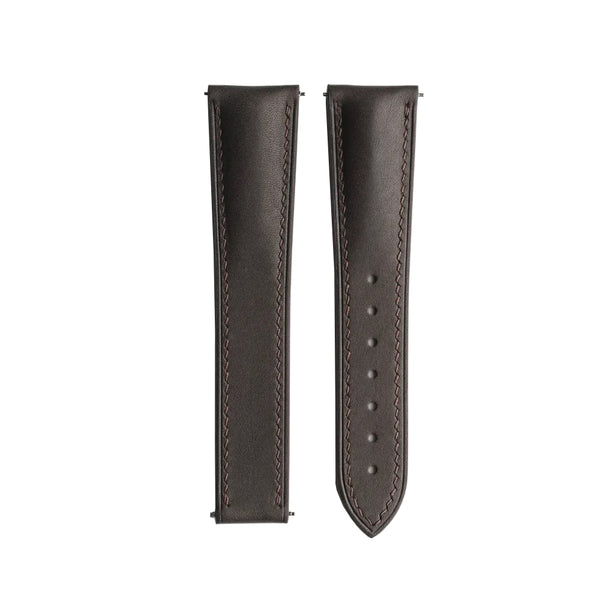 Artem Loop-Less Barenia Leather Watch Strap Bridle Brown - Holben's