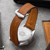 Artem Loop-Less Barenia Leather Watch Strap Saddle Tan - Holben's