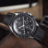 Artem Classic Sailcloth Black Grey Stitch Watch Strap | Holben's