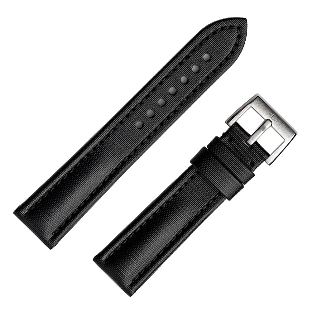 Artem Classic Sailcloth Black Watch Strap | Holben's