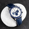 Artem HydroFlex Sailcloth FKM Rubber Blue White Stitch Watch Strap | Holben's
