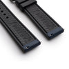 Artem HydroFlex Sailcloth FKM Rubber Blue White Stitch Watch Strap | Holben's
