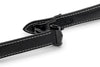 Artem Loop-Less Sailcloth Black White Stitch Watch Strap | Holben's