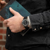 Artem Loop-Less HydroFlex Dark Matter Black Sailcloth Watch Strap | Holbens