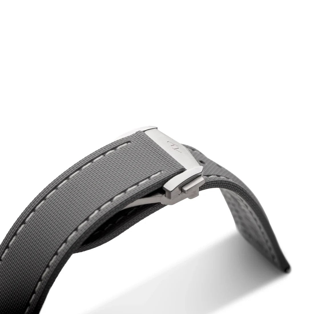 Artem Loop-Less HydroFlex Lunar Ash Grey Sailcloth Watch Strap | Holben's