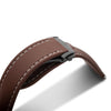 Artem Loop-Less HydroFlex Nebula Dust Brown Sailcloth Watch Strap | Holben's