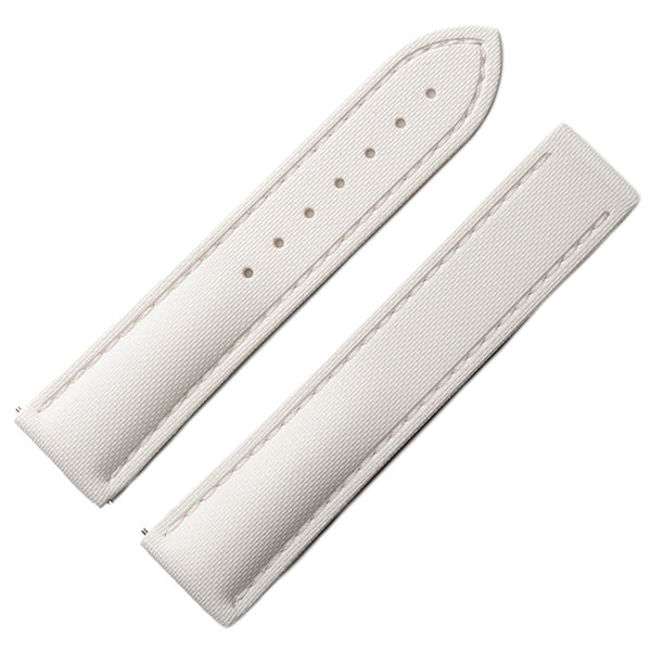 Artem Loop-Less HydroFlex Nova Light White Sailcloth Watch Strap | Holben's